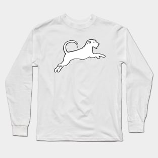 Irish Wolfhound Puppy Leaping Long Sleeve T-Shirt